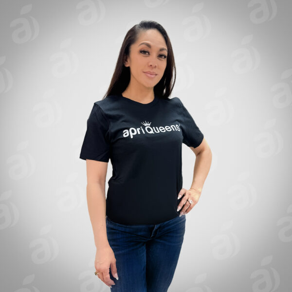 ApriQueens T-Shirt – Black w/ White Logo