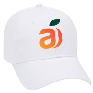 Apricot Baseball Cap - White