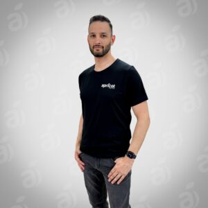 Apricot T-Shirt - Black w/ white logo